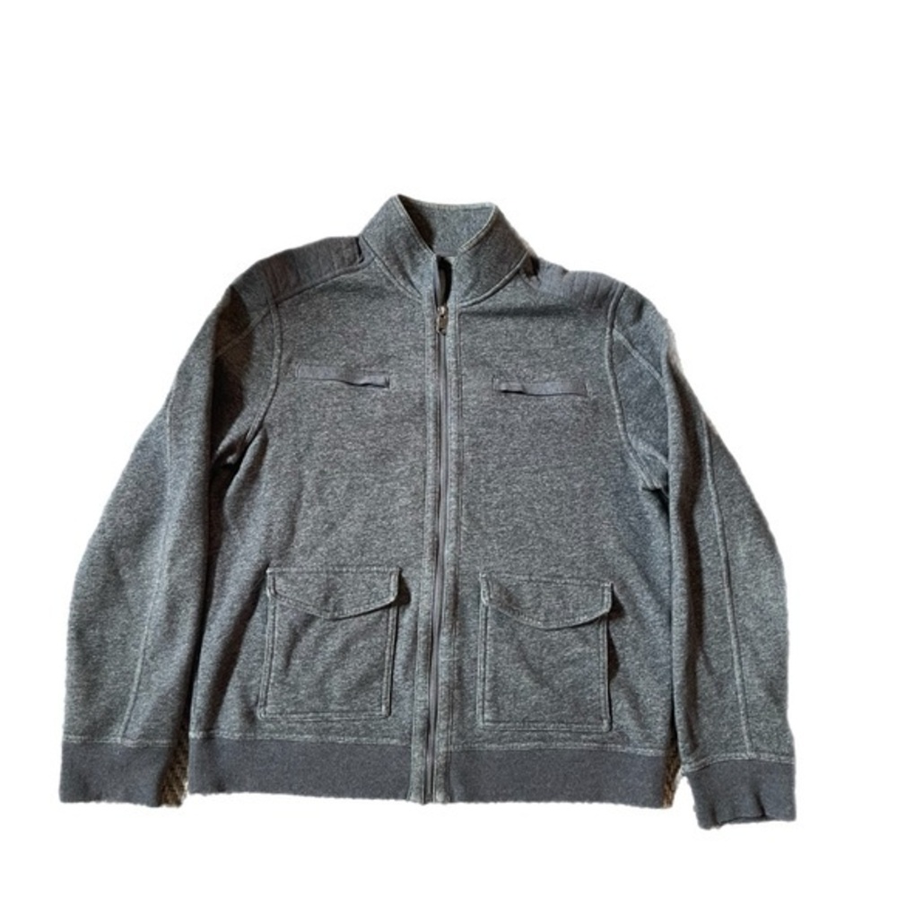Marc Anthony Gray Long Sleeve Zip Jacket Size Large